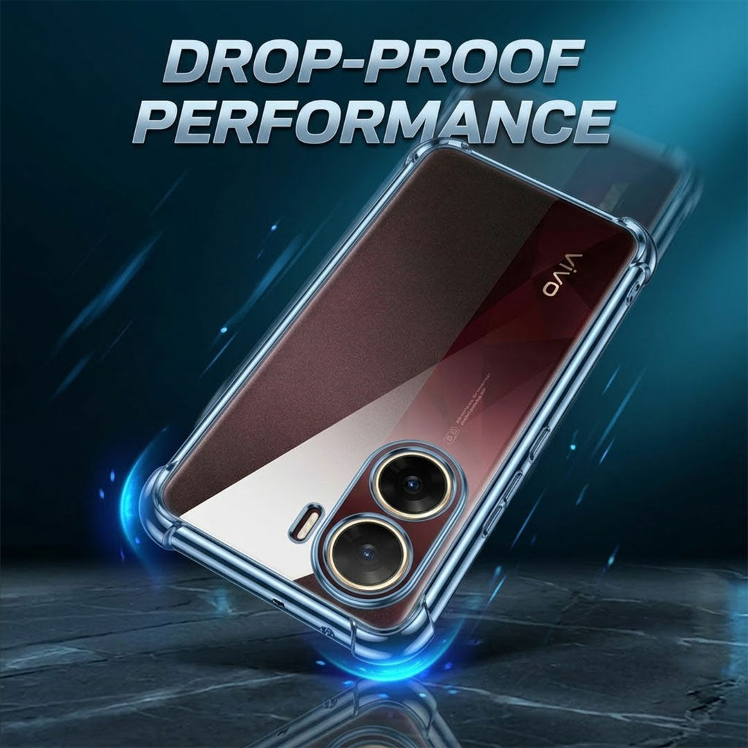 Vivo V29E 5G Anti-Yellow Electroplating Transparent Airbags Case