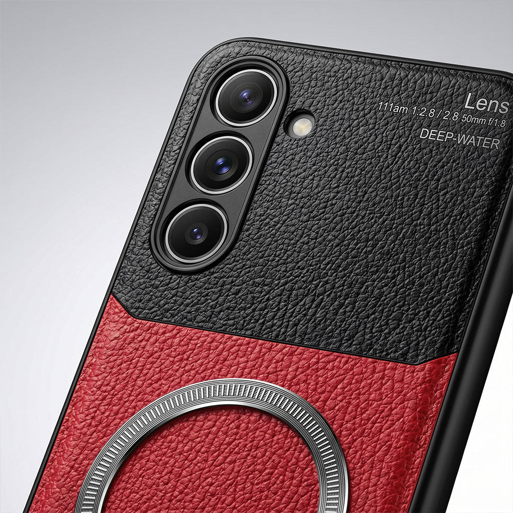 Samsung Galaxy A16 5G Premium Magsafe Magnetic Leather Lens Protective Case