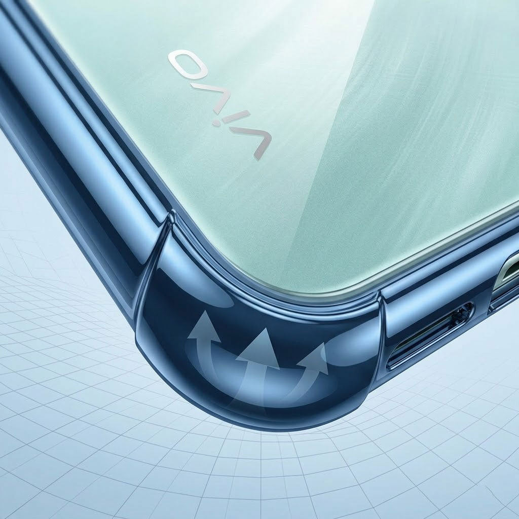 Vivo Y31 Pro 5G Anti-Yellow Electroplating Transparent Airbags Case