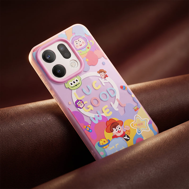 OPPO Reno 14 5G Cute Cartoon Case – Colorful Protective Back Cover