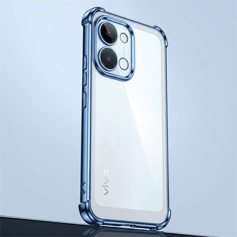 Vivo Y51 Pro 5G Anti-Yellow Electroplating Transparent Airbags Case