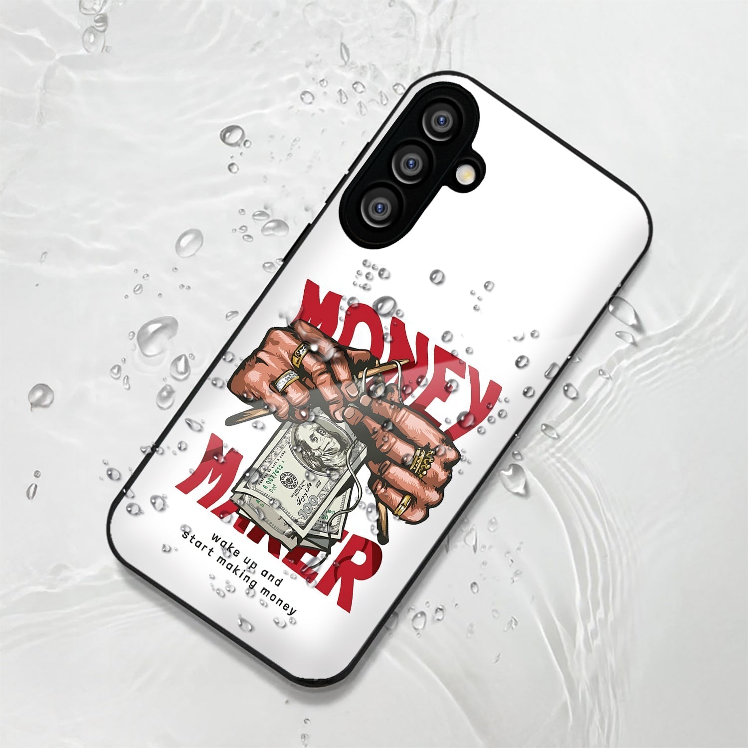 Samsung Galaxy A36 5G Premium Acrylic Shockproof Glass Back Case (Money maker)