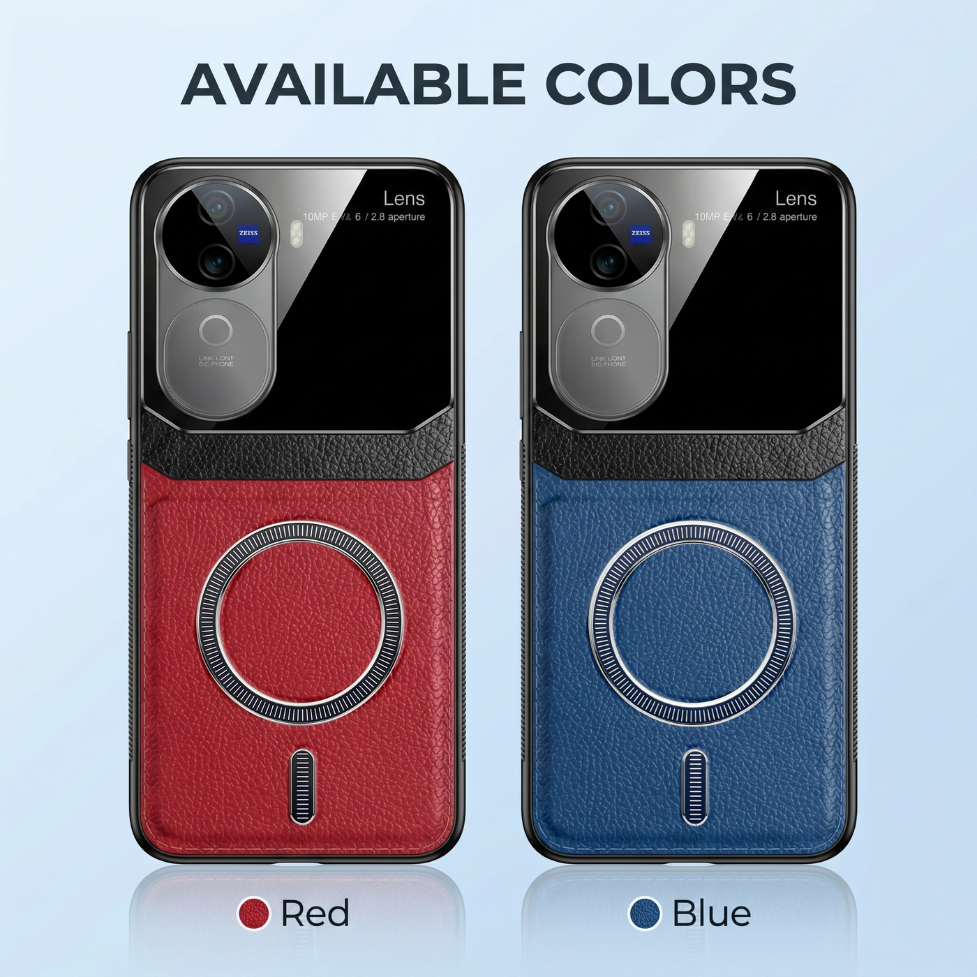 Vivo V40e 5G Premium Magsafe Magnetic Leather Lens Protective Case