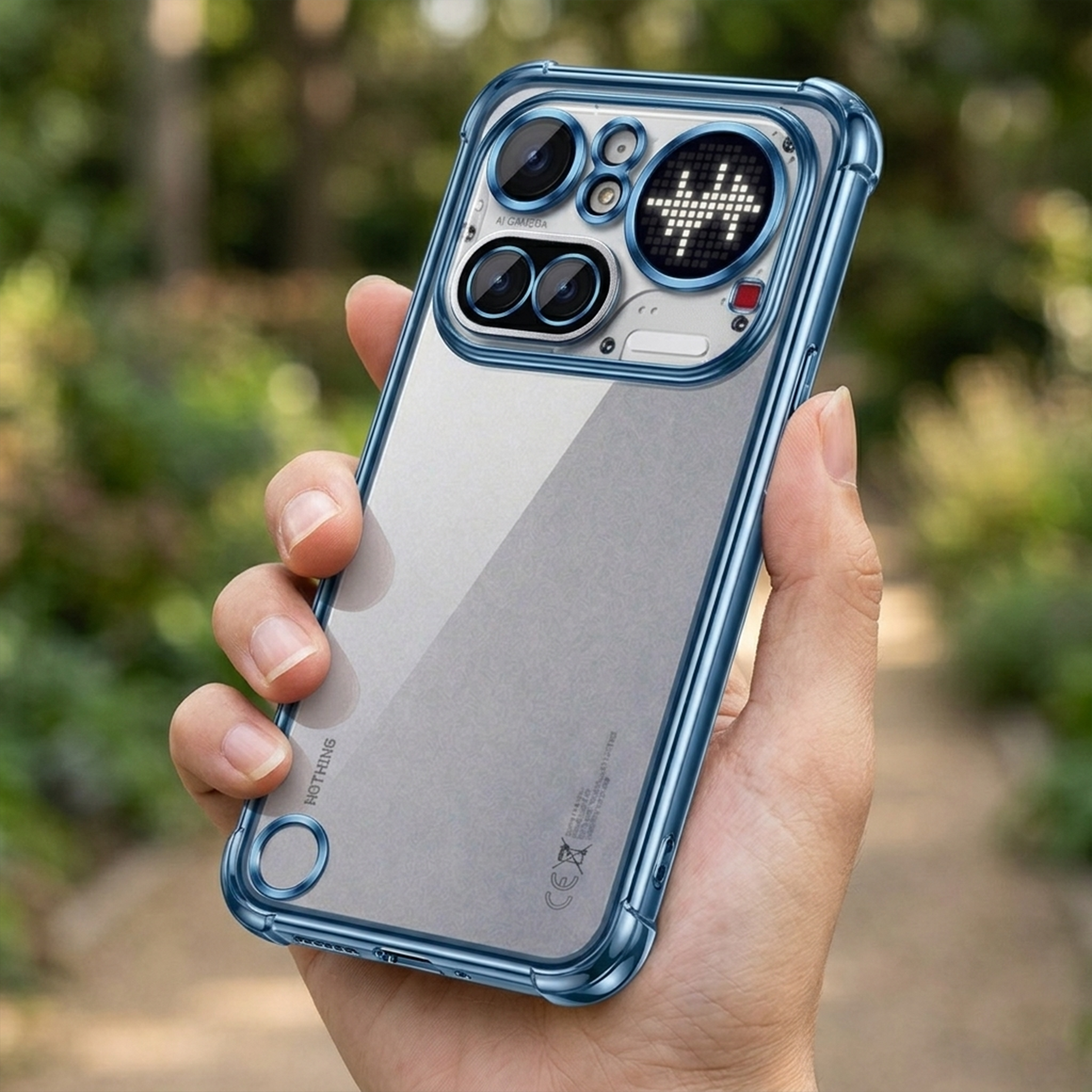 Nothing Phone 4A Pro 5G Anti-Yellow Electroplating Transparent Airbags Case