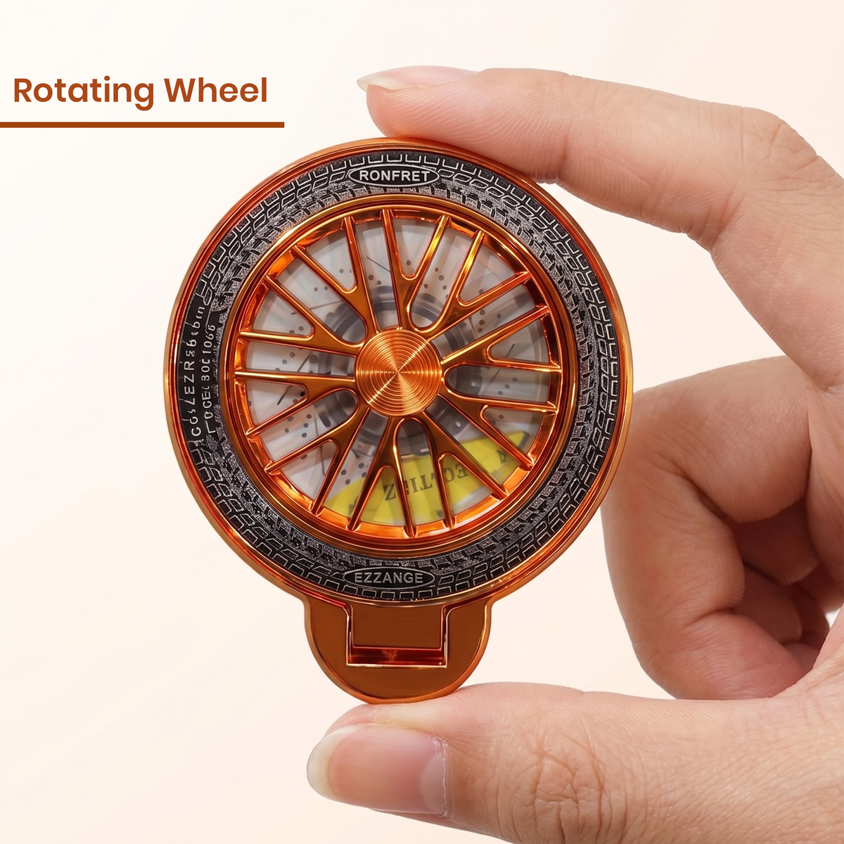 OPPO Reno 14 5G Stress Buster Wheel Rotating Airbag Cosmic Orange Case