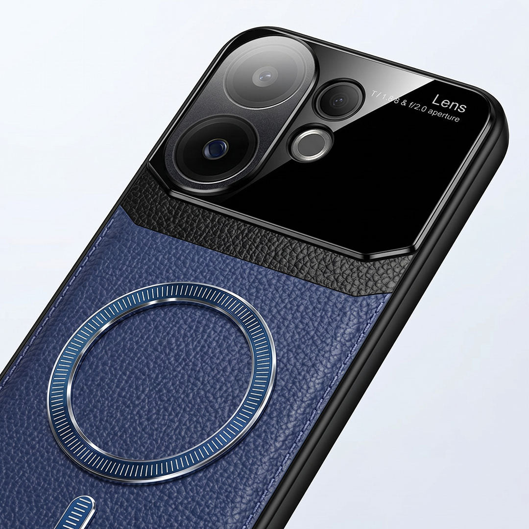 Vivo V60 5G Premium Magsafe Magnetic Leather Lens Protective Case