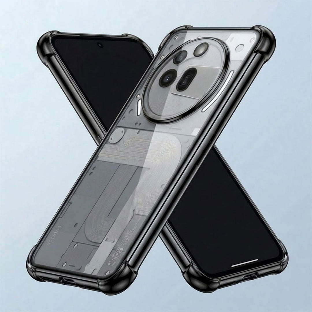 Nothing Phone 3a Pro 5G Anti-Yellow Electroplating Transparent Airbags Case