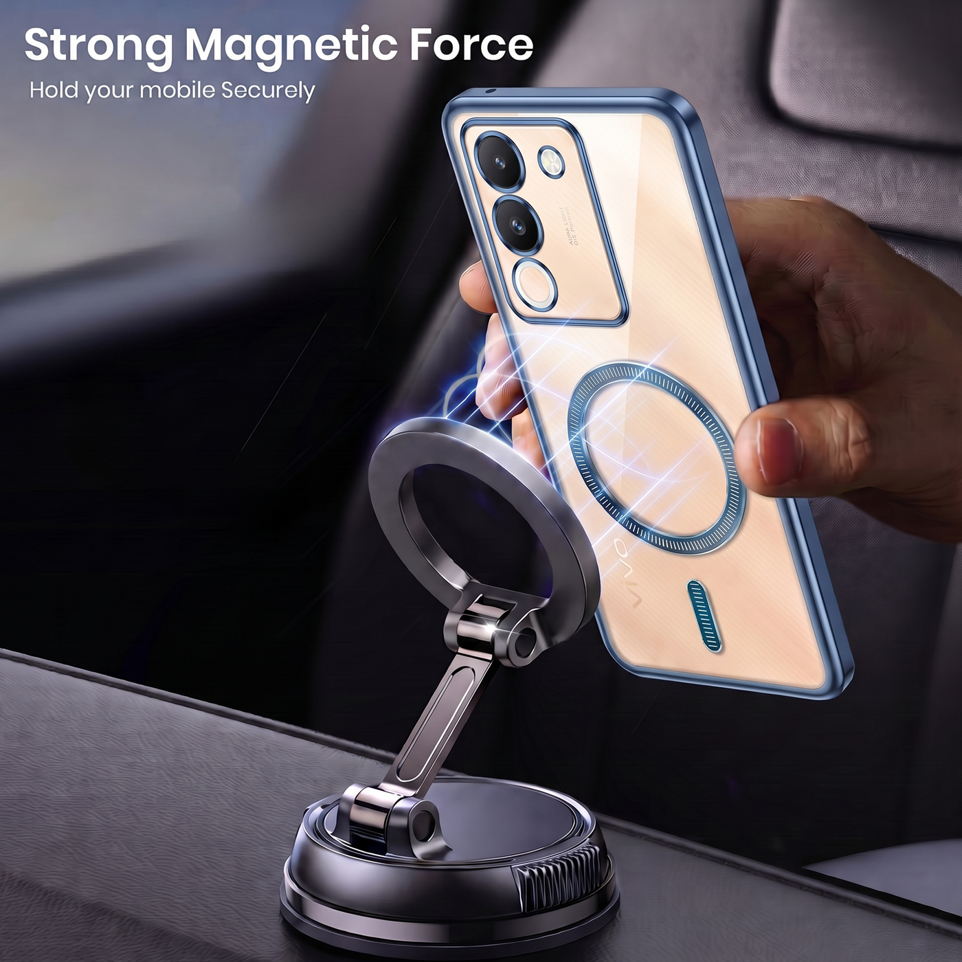 Vivo Y200 5G Electroplated Magnetic Magsafe Case