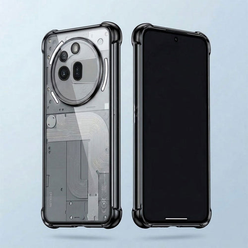 Nothing Phone 3a Pro 5G Anti-Yellow Electroplating Transparent Airbags Case