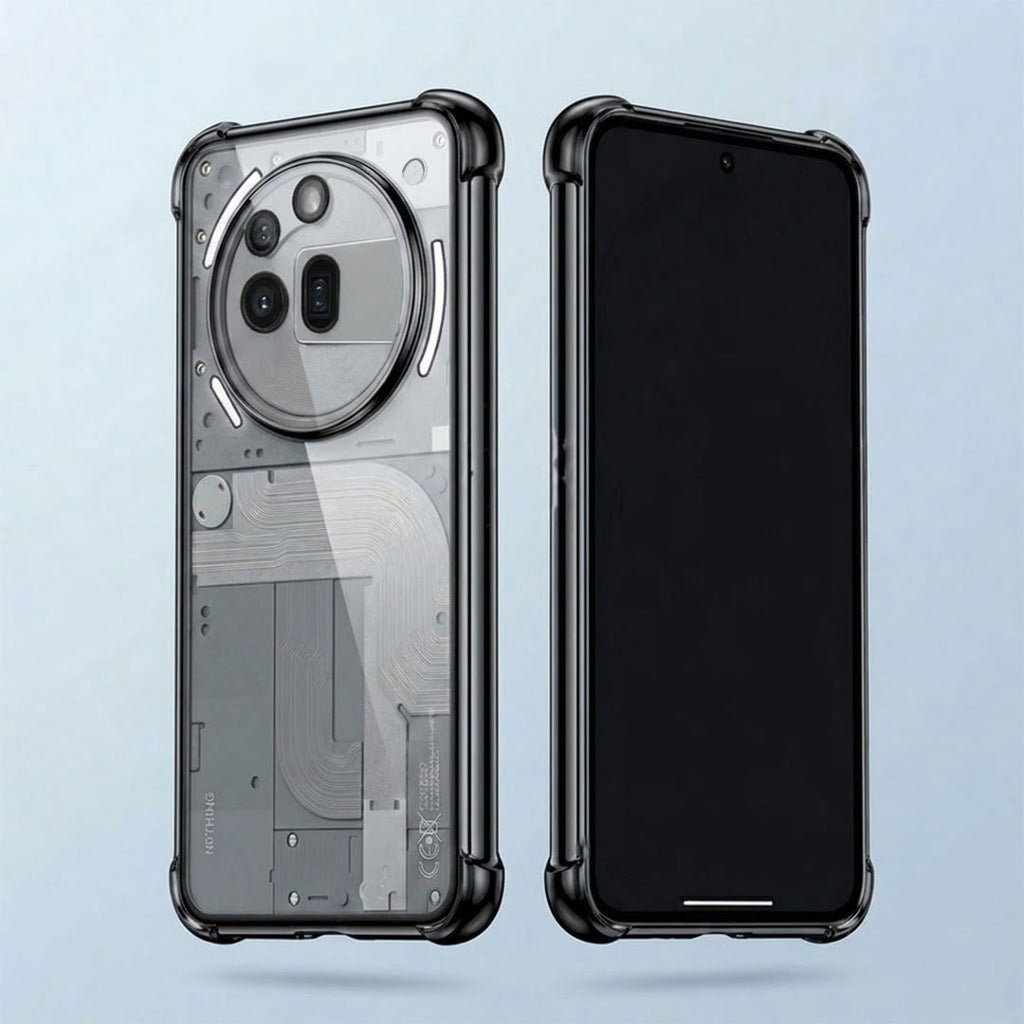 Nothing Phone 3a Pro 5G Anti-Yellow Electroplating Transparent Airbags Case