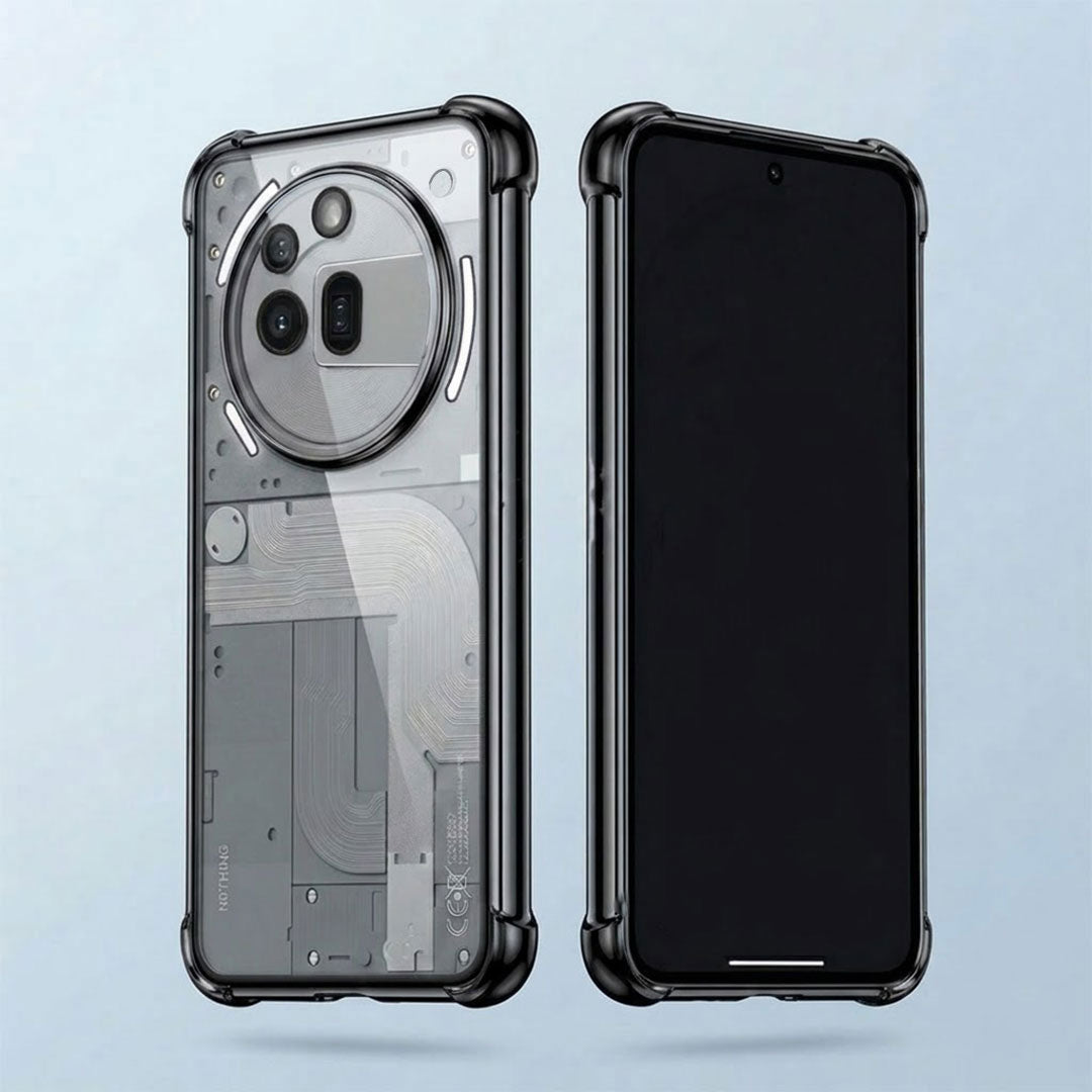 Nothing Phone 3a Pro 5G Anti-Yellow Electroplating Transparent Airbags Case