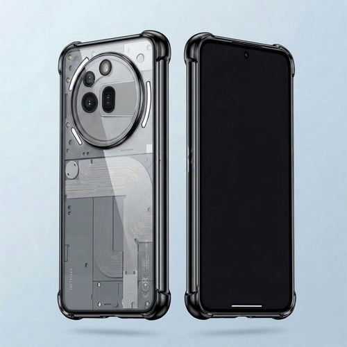 Nothing Phone 3a Pro 5G Anti-Yellow Electroplating Transparent Airbags Case