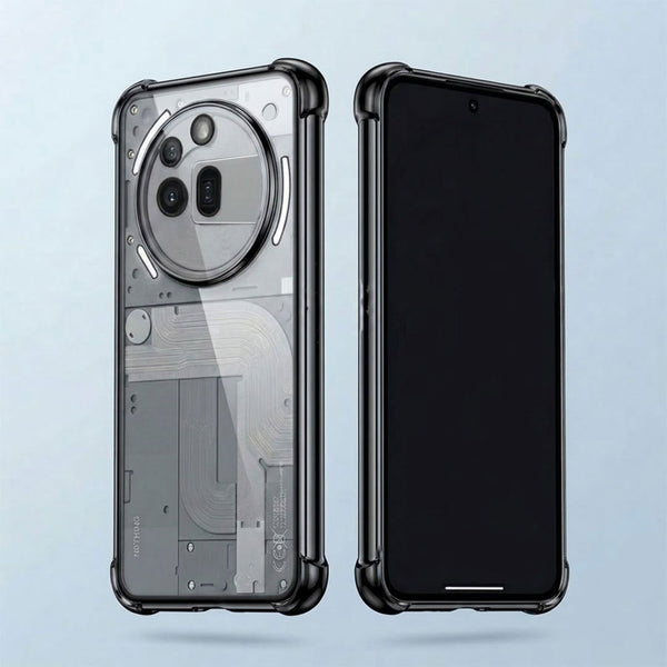 Nothing Phone 3a Pro 5G Anti-Yellow Electroplating Transparent Airbags Case