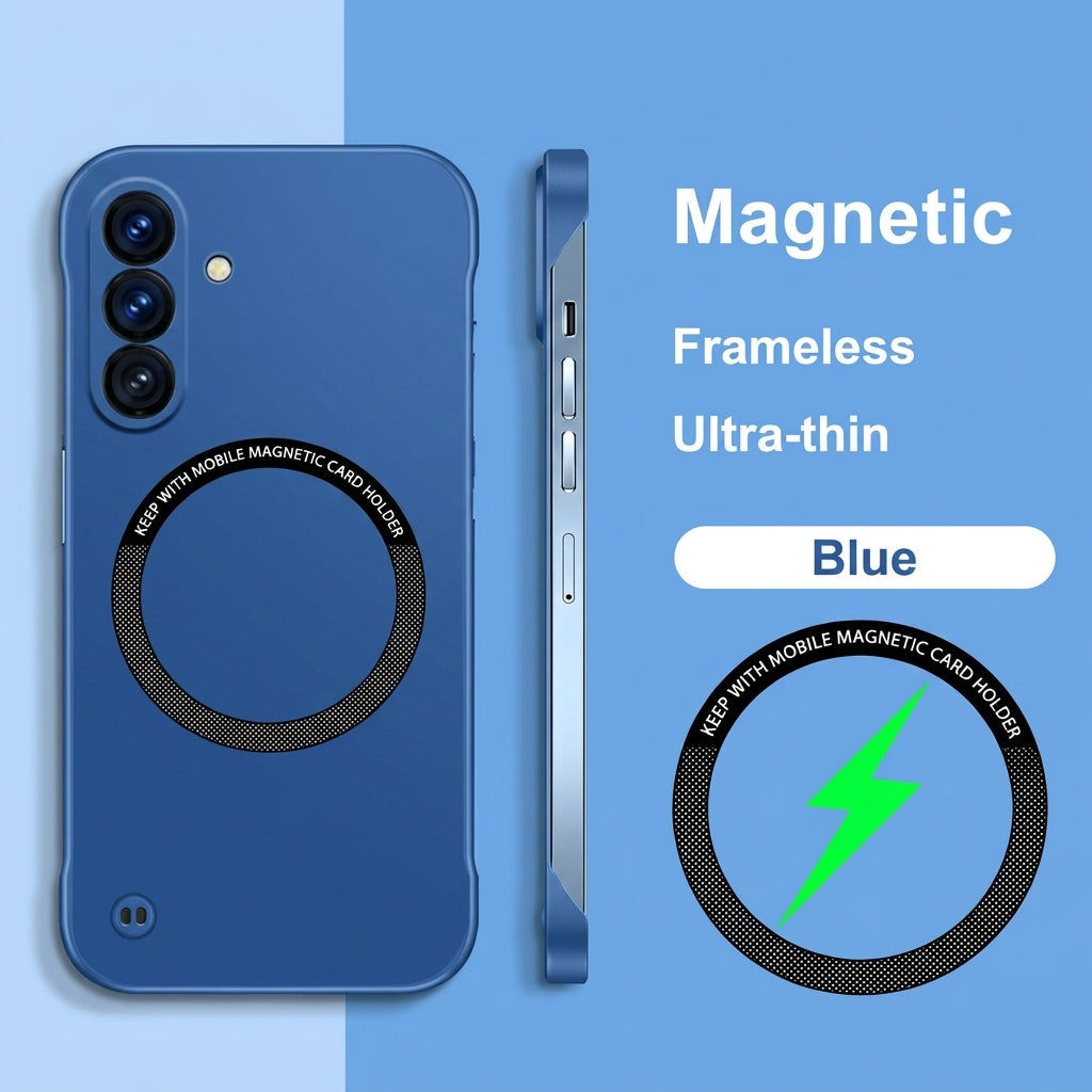 Samsung Galaxy A17 5G Frameless Magnetic Wireless Charging Case - Ultra-Slim Clear MagSafe Compatible Cover