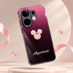 Vivo V60 5G Aquarius Pink Mouse Charm Case – Elegant Glossy Protective Cover