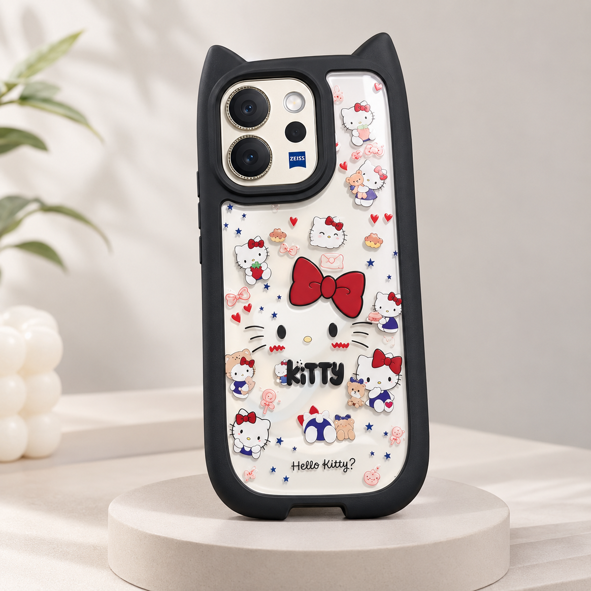 Vivo V70 5G Hello Kitty Bow Print Case – Cute Printed Protective Cover
