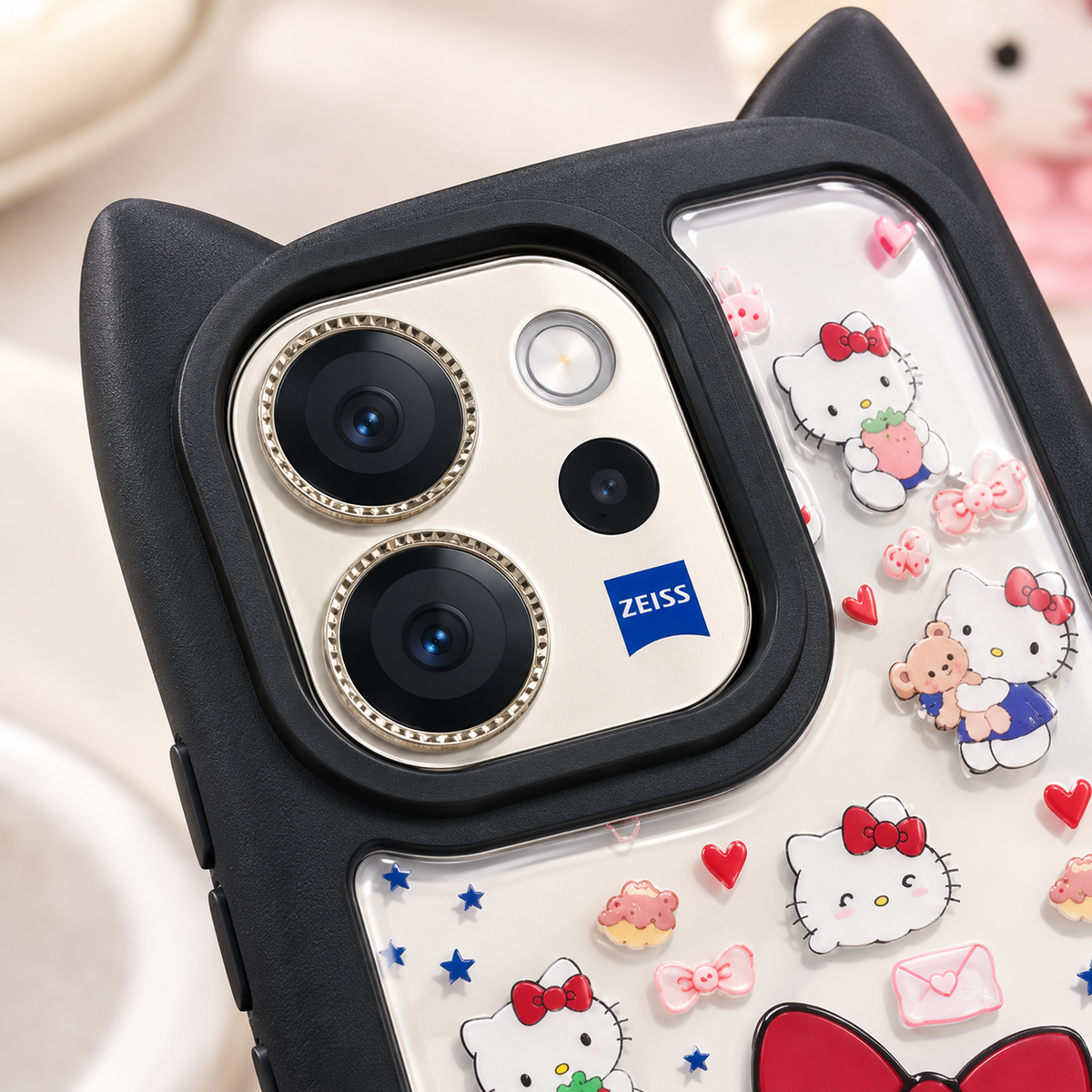 Vivo V70 5G Hello Kitty Bow Print Case – Cute Printed Protective Cover