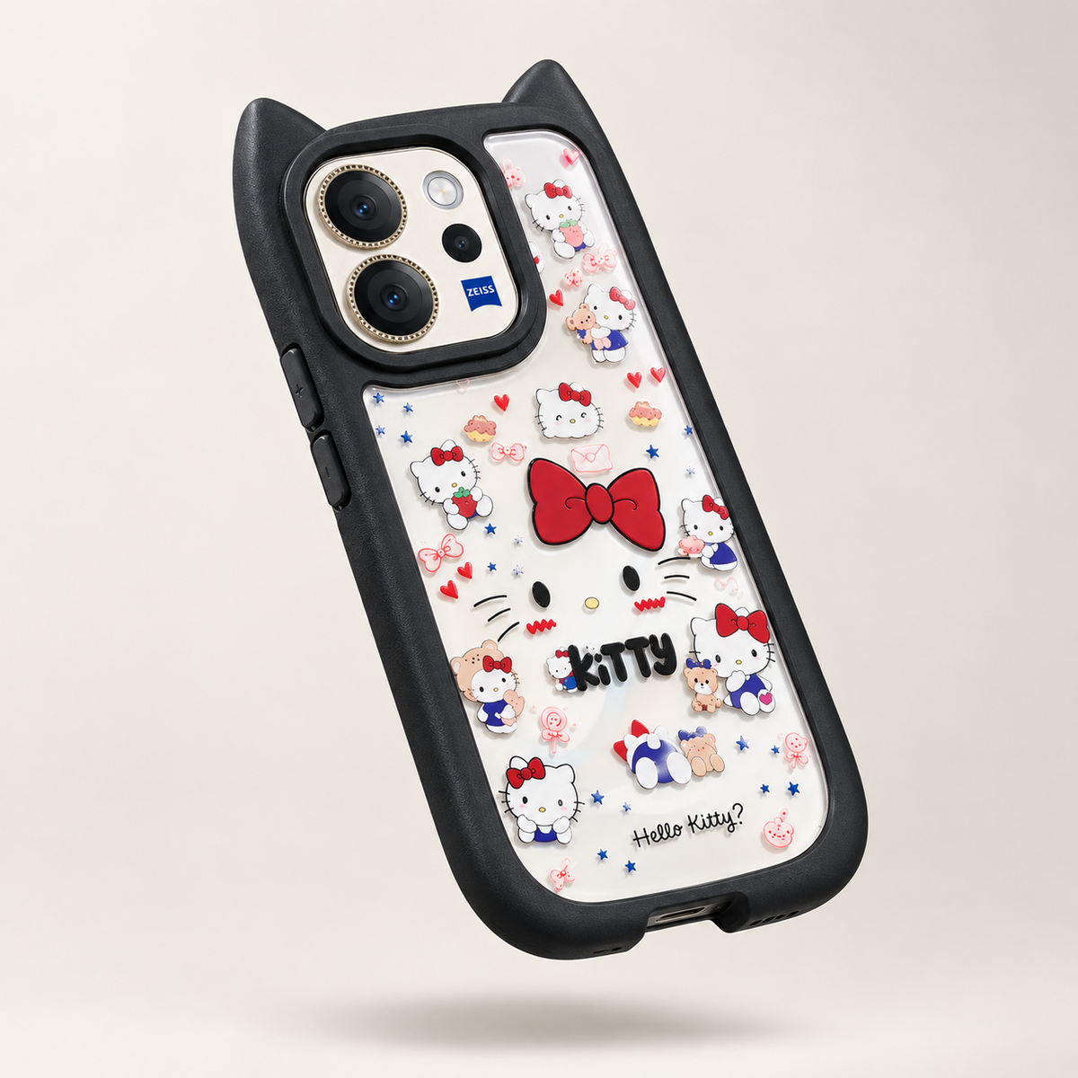 Vivo V70 5G Hello Kitty Bow Print Case – Cute Printed Protective Cover