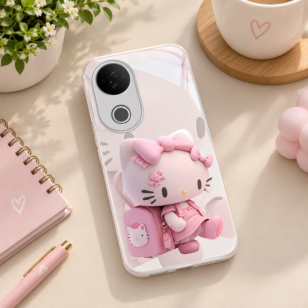 Vivo V50 5G Cute Bow Cat Case