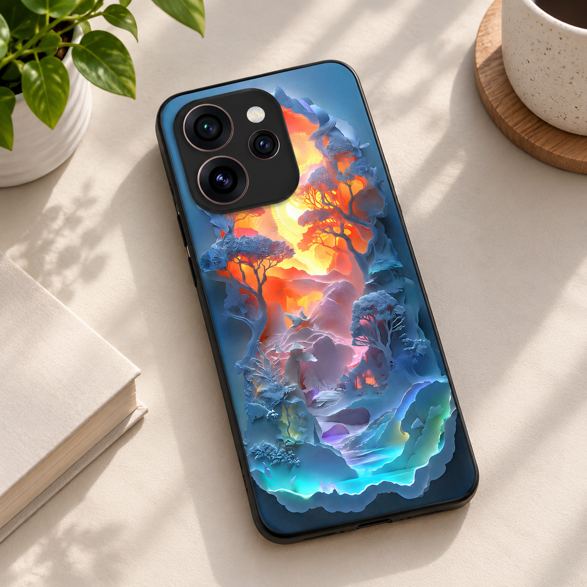 OPPO Reno 15 Pro Mini 5G Glow Forest Glass Case