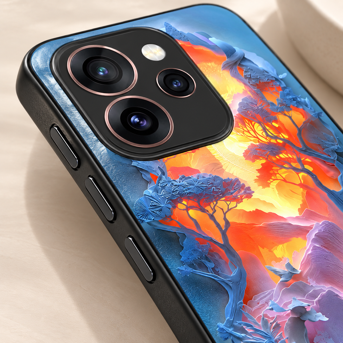 OPPO Reno 15 Pro Mini 5G Glow Forest Glass Case