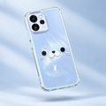 Oppo Reno 15 Pro Mini 5G Cute Cat Face Case – Transparent Protective Cover