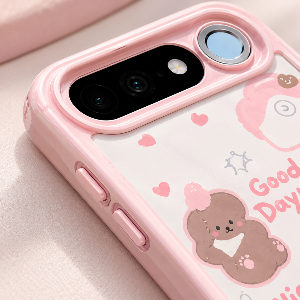 Realme 16 5G Cute Teddy Bear Pink Case