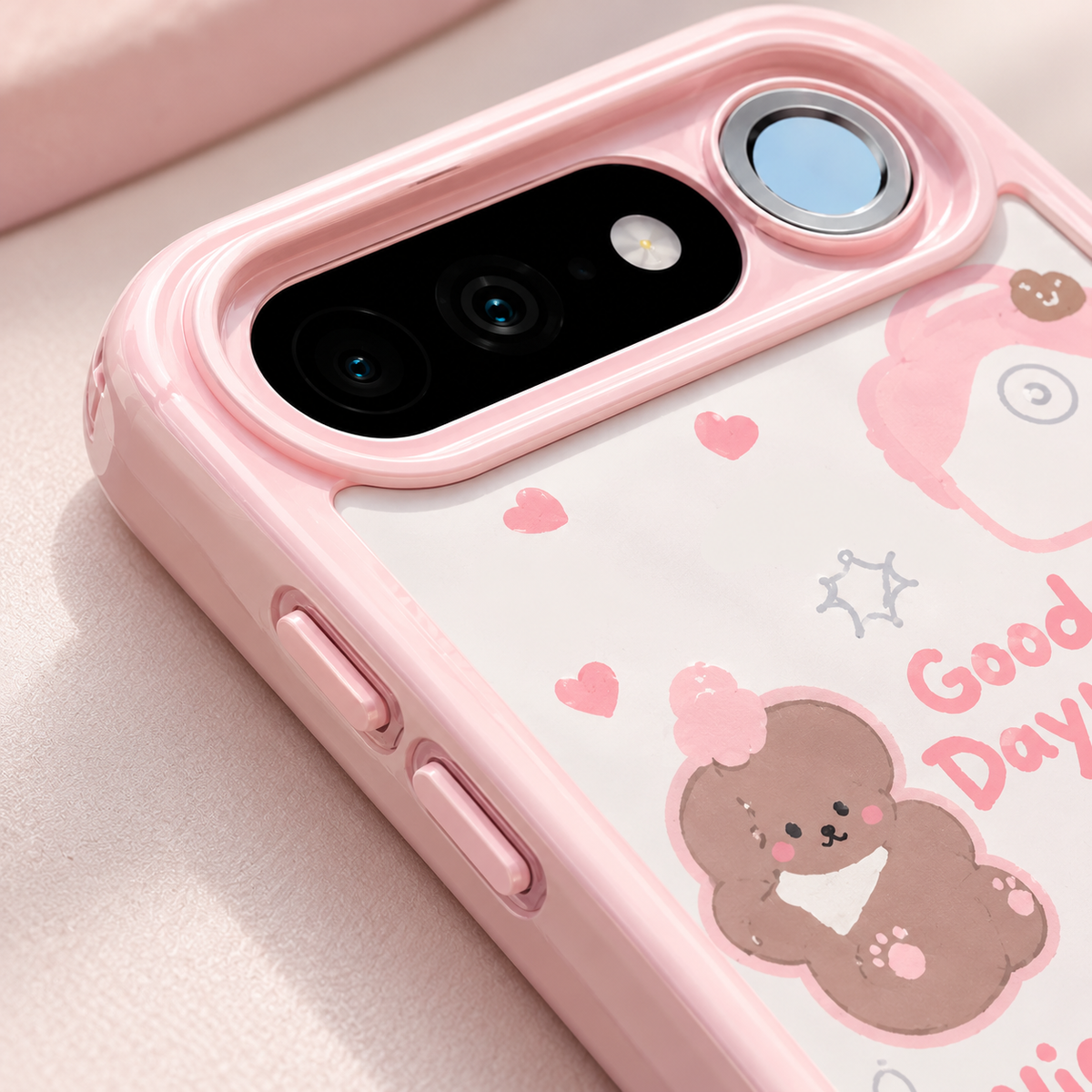 Realme 16 5G Cute Teddy Bear Pink Case