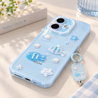 Redmi Note 17 Pro 5G Cute Ocean Theme Case with Wrist Strap