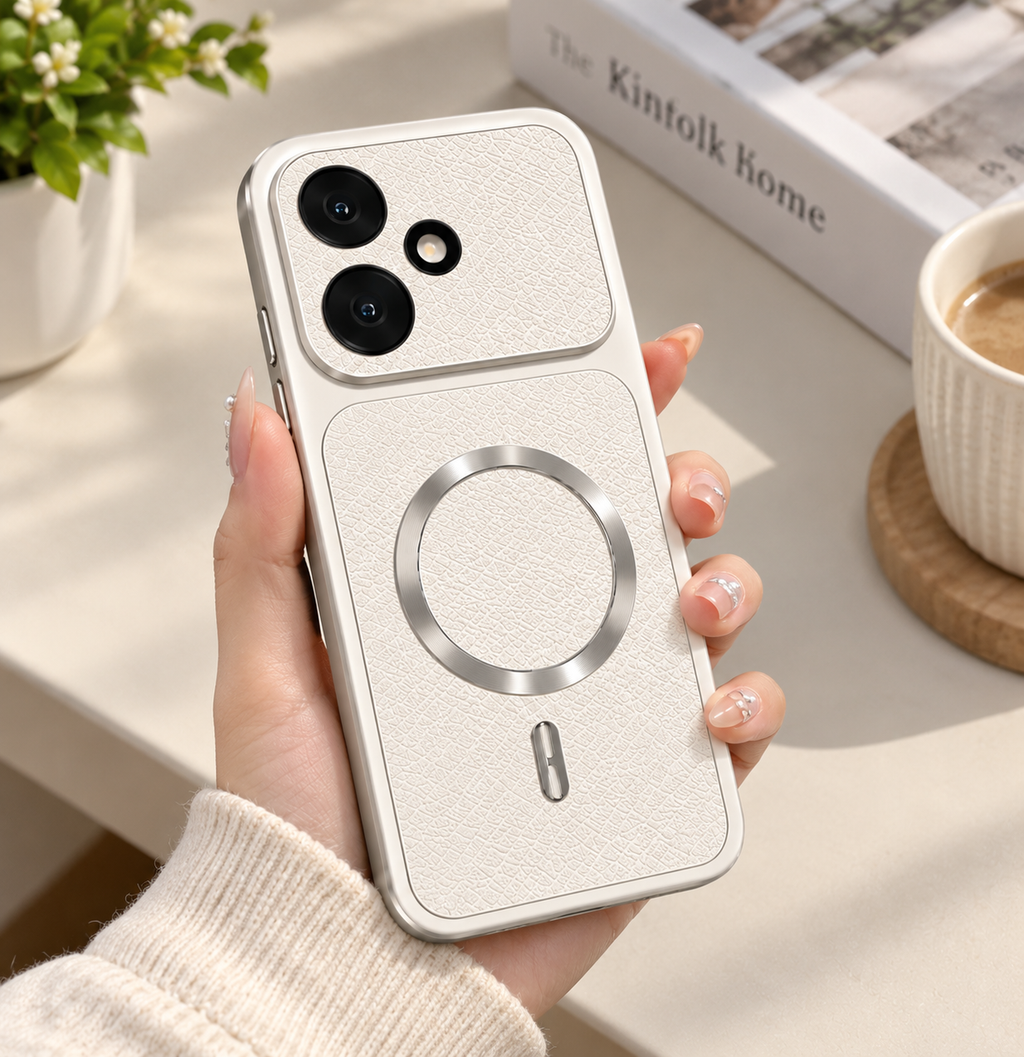 Redmi Note 17 5G Textured Magnetic Ring Stand Case