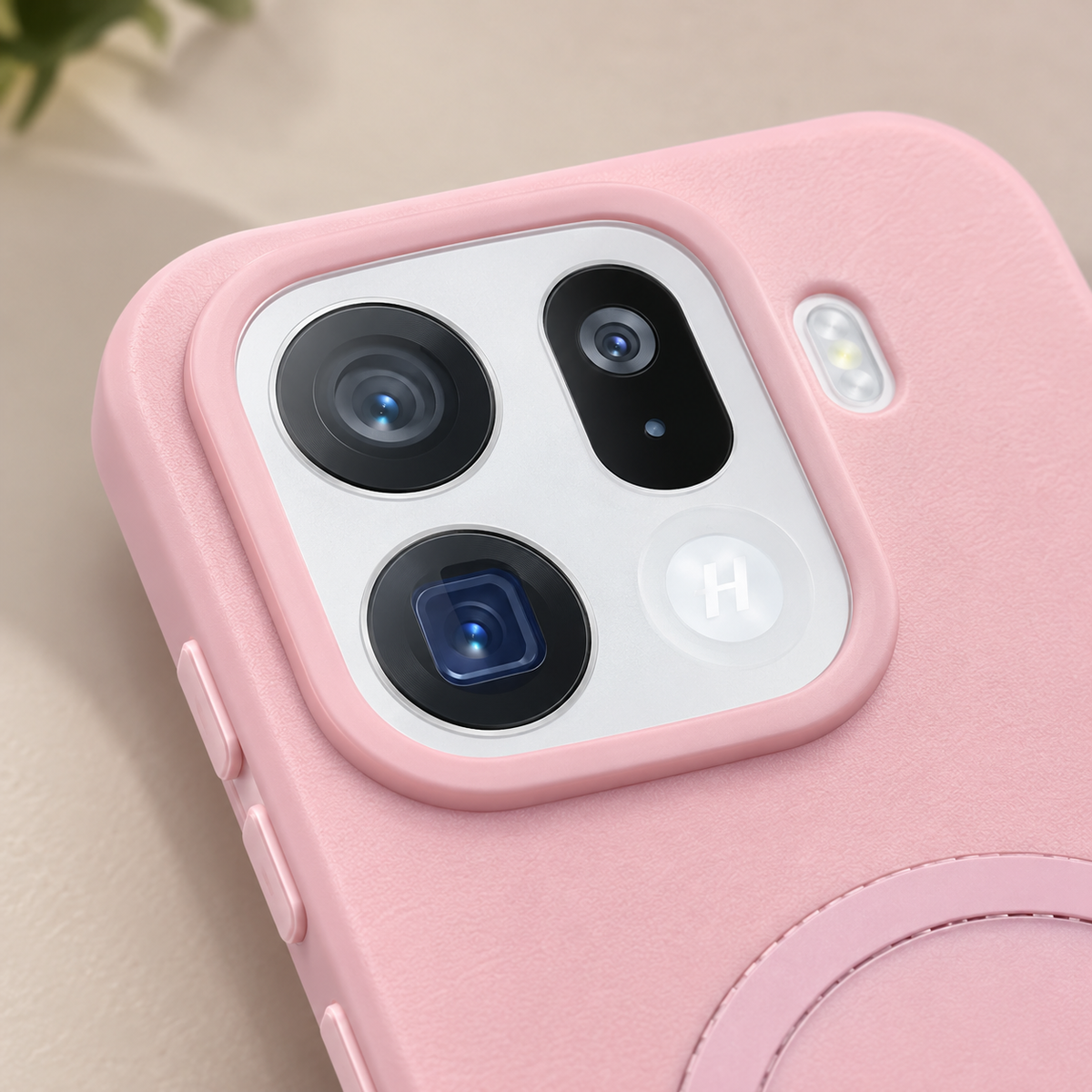 OPPO Reno 14 5G Pink Magnetic Ring Case – Slim Protective Cover