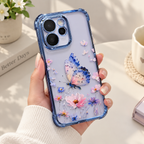 OPPO Reno 15 Pro Mini 5G Butterfly Floral Clear Case – Aesthetic Protective Cover