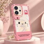 OPPO Reno 14 5G Hello Kitty Leopard Print Case – Cute Pink Protective Cover