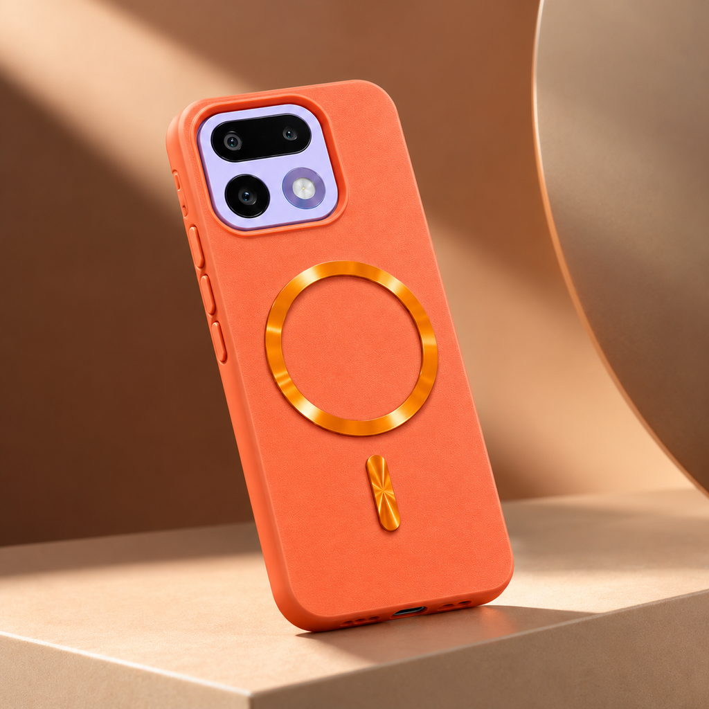 Realme 16 Pro 5G Coral Orange Magnetic Ring Case