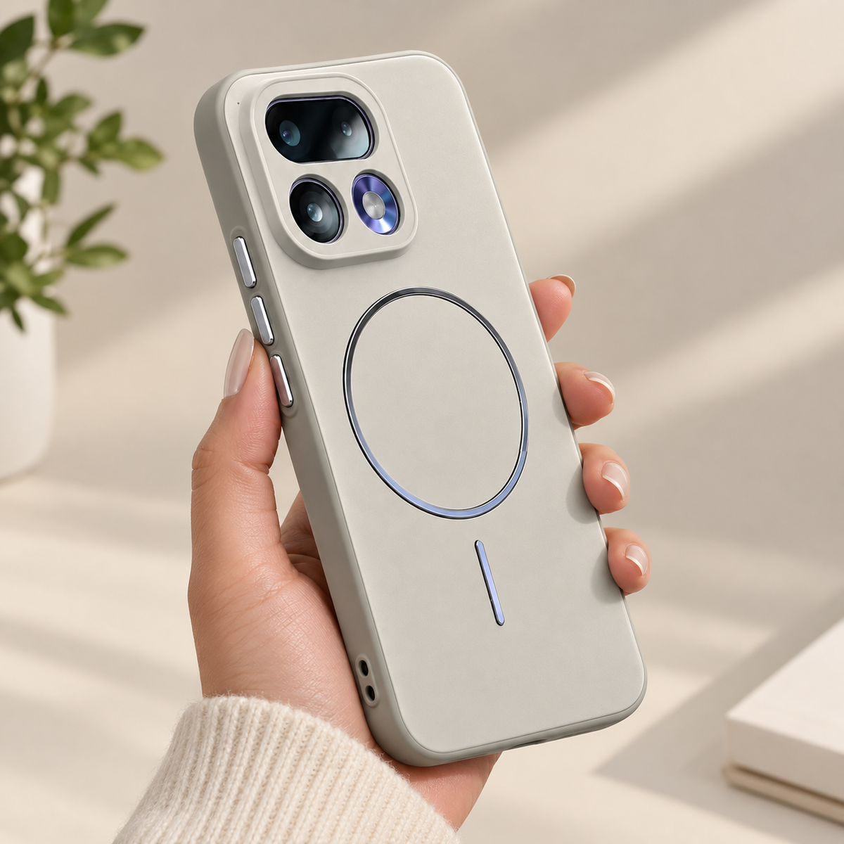 Realme 16 Pro 5G Magnetic Ring Stand Case – Slim Protective Back Cover