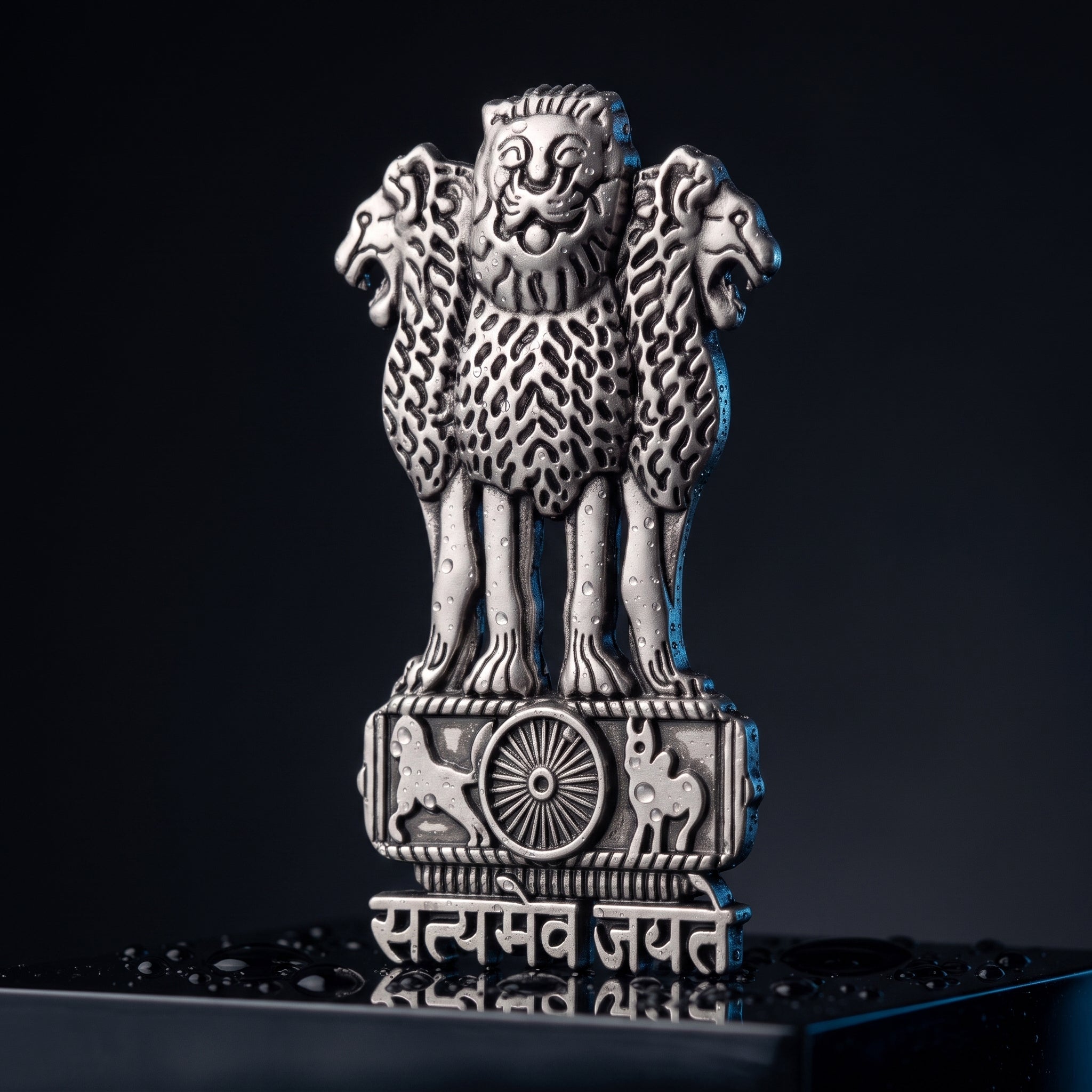 OnePlus Nord CE4 Lite 5G Compatible Satyamev Jayate 3D Metal Emblem Sticker