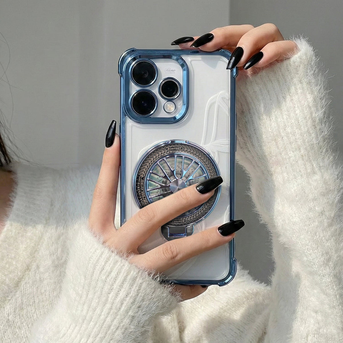 Oppo Reno 15 5G Premium Stress Buster Wheel Rotating Shockproof Airbags Case