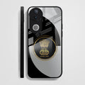 Vivo V50 5G Premium Acrylic Shockproof Glass Back Case (Satyamev Noir)
