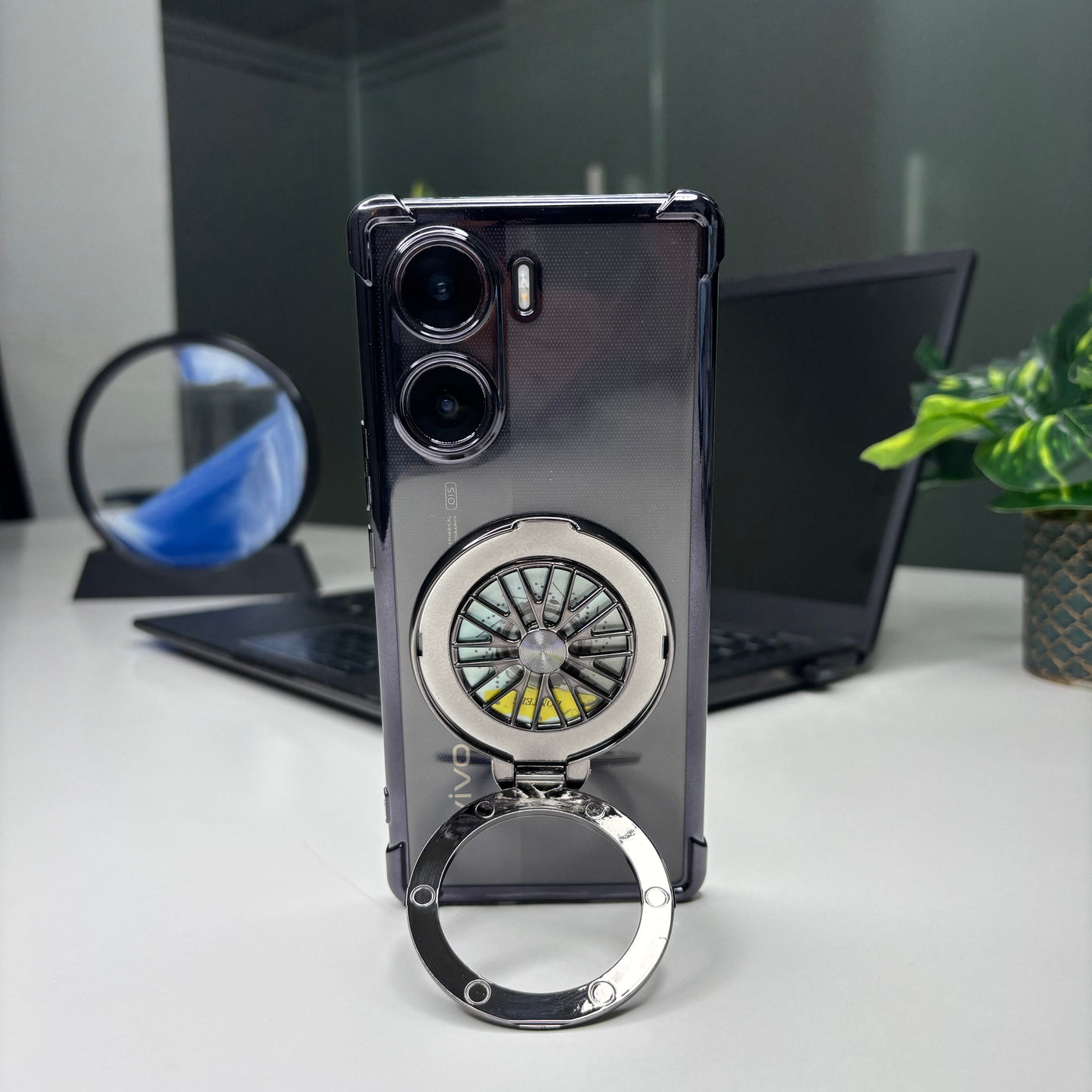 Vivo V29e 5G Premium Stress Buster Wheel Rotating Shockproof Airbags Case