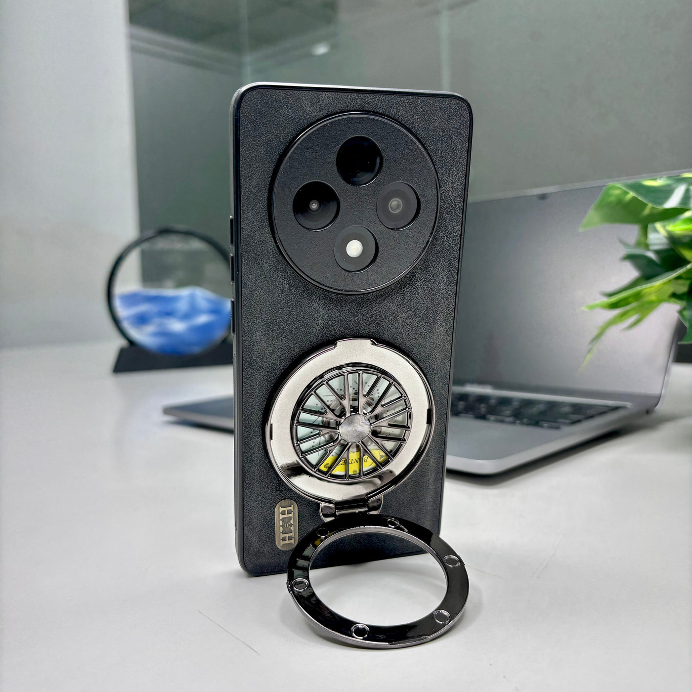 Oppo F27 Pro 5G with a  stand
