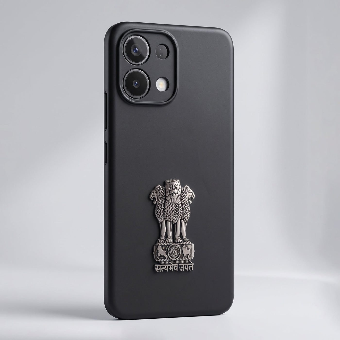 Oppo K13 5G Compatible Satyamev Jayate 3D Metal Emblem Sticker