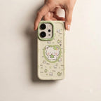 OPPO Reno 14 5G Sanrio Style Printed Case – Green & Cream
