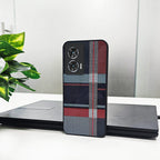 Motorola Edge 50 Fusion 5G Luxury Grid Pattern Glass Back Shockproof Case