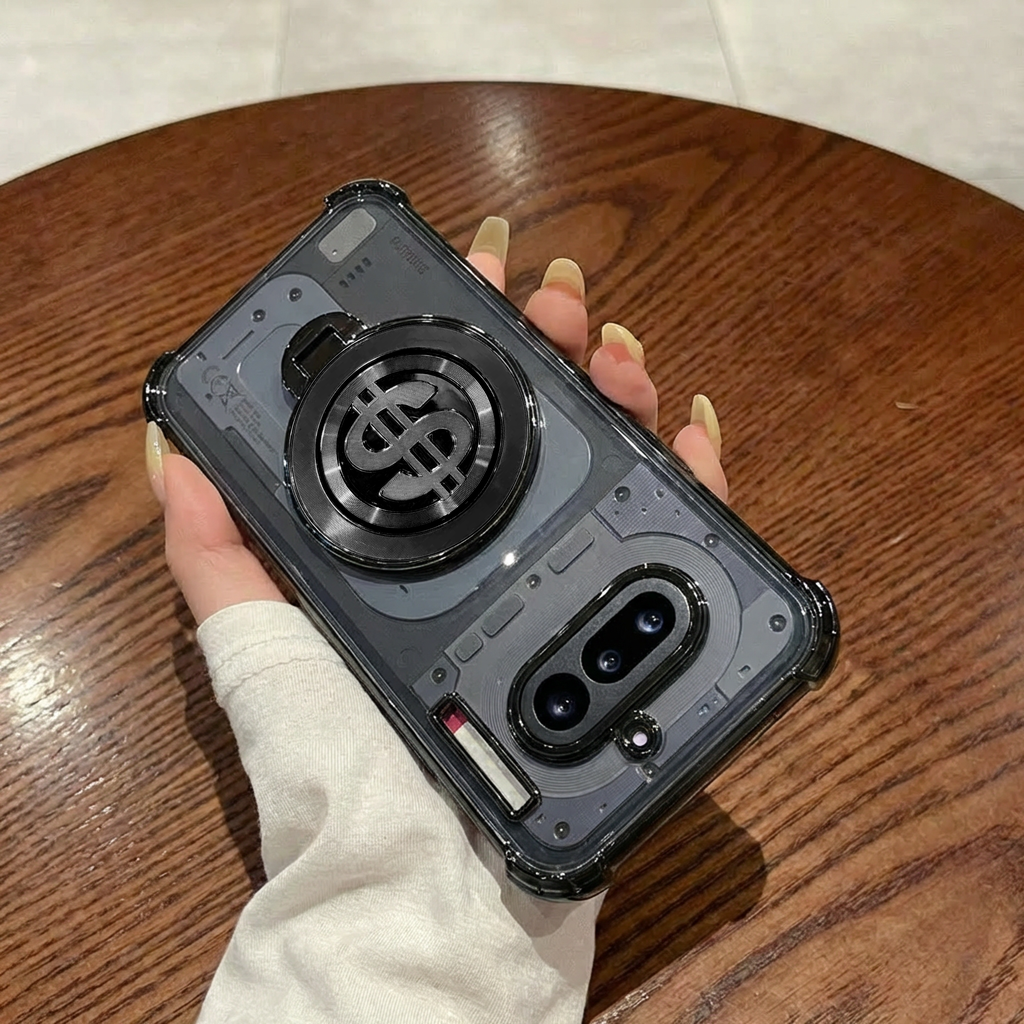 Nothing Phone 4a 5G Four Corner Airbags 100% Original Astro Money Magnet Rotating Dollar Case