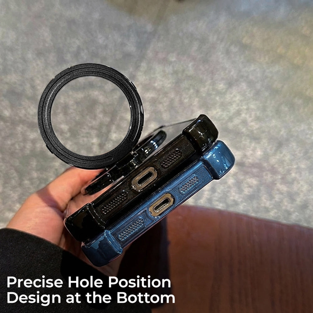 Nothing Phone 4a Pro 5G Luxury Four Corner Invincible Bracket Ring Stand Case