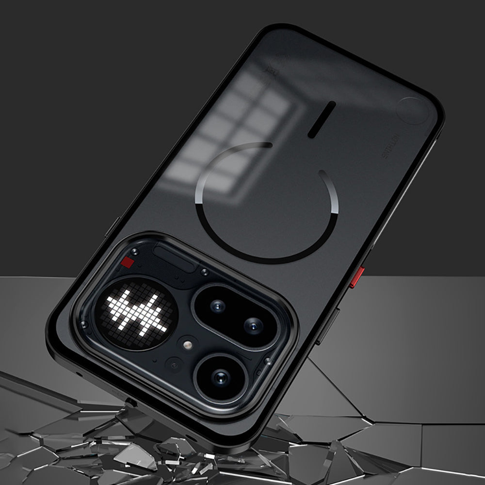 Nothing Phone 4a Pro 5G Aluminium Metal Bumper Shield Transparent Back Case