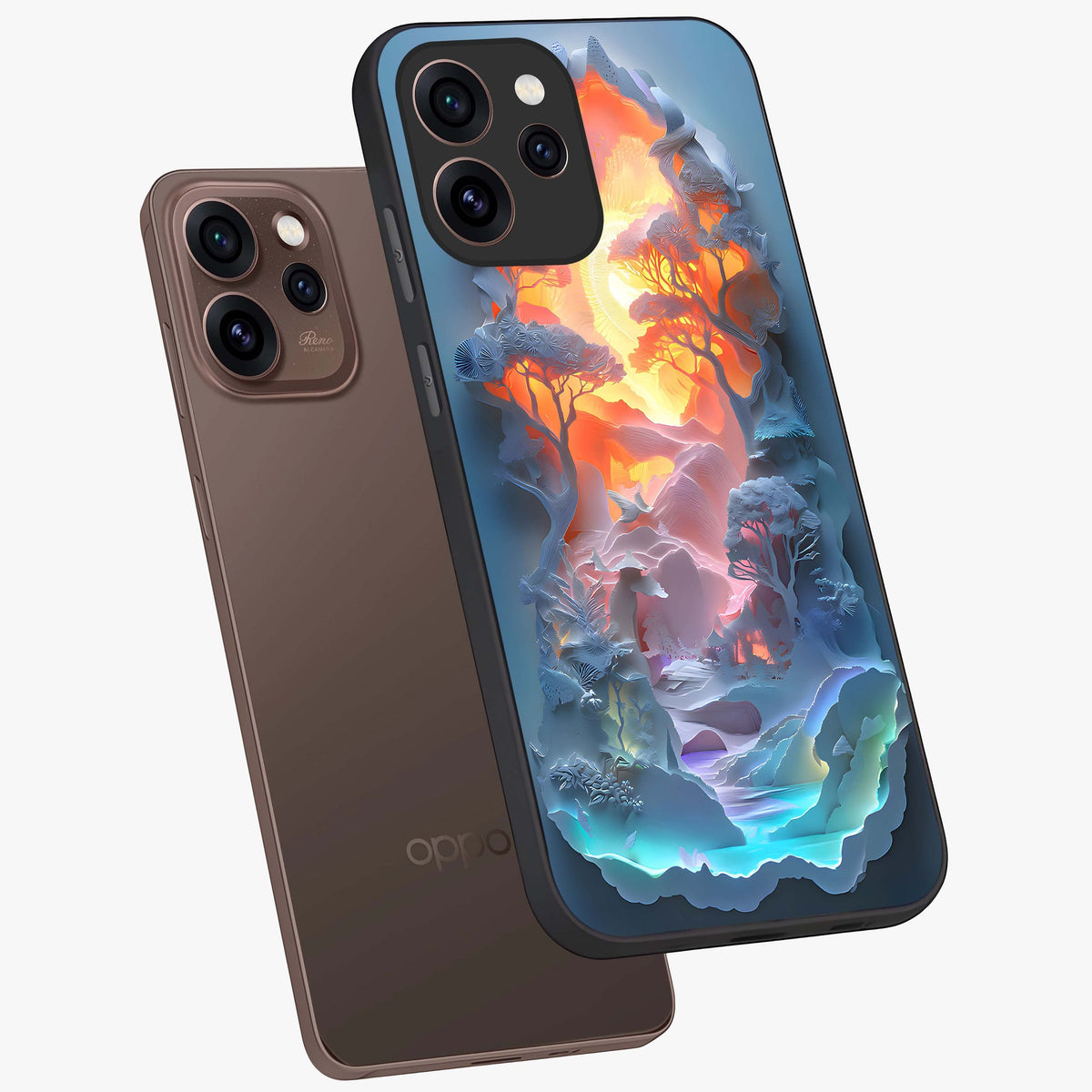 OPPO Reno 15 Pro Mini 5G Glow Forest Glass Case