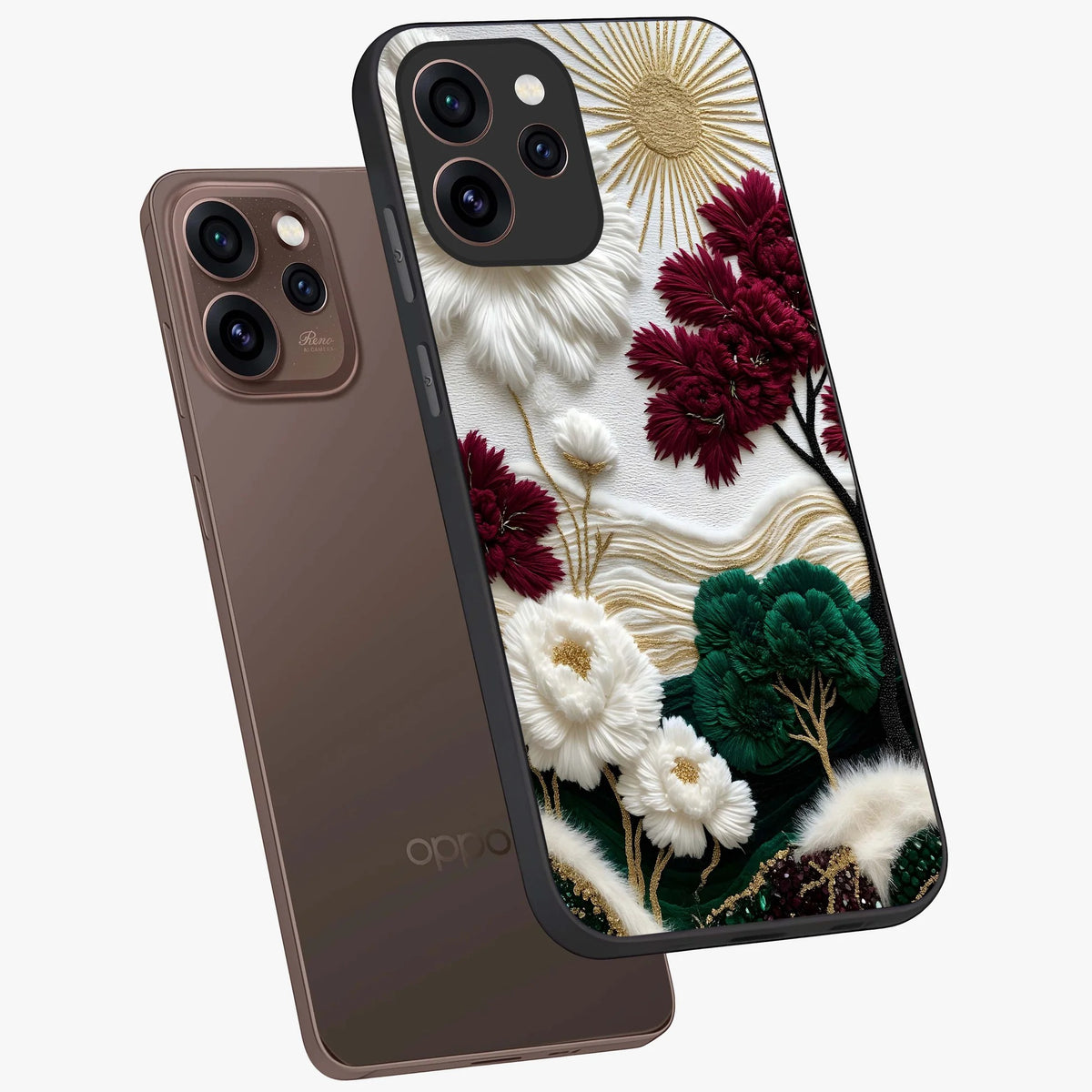 OPPO Reno 15 Pro Mini 5G Radiant Bloom Floral Glass Case