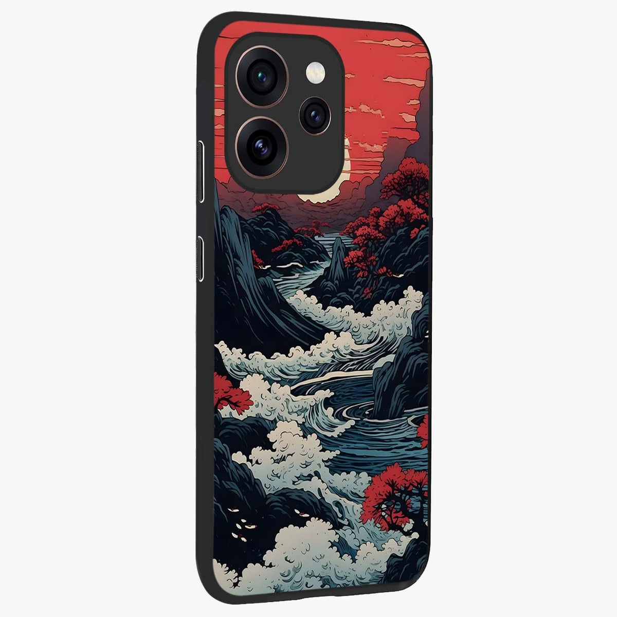 OPPO Reno 15 Pro Mini 5G Red Sunset Scenery Glass Case