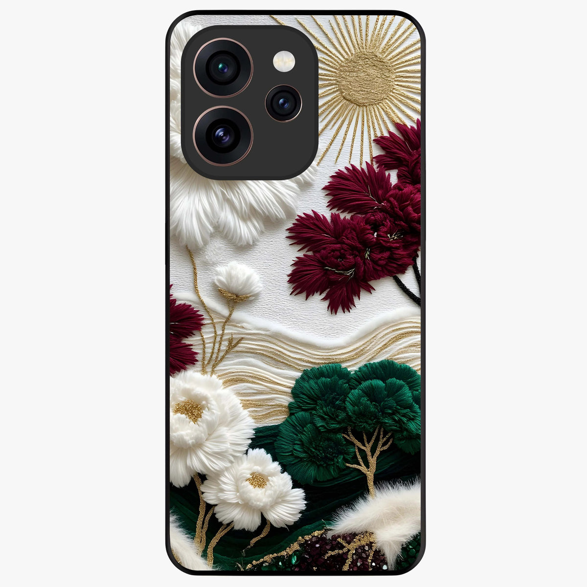 OPPO Reno 15 Pro Mini 5G Radiant Bloom Floral Glass Case